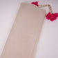 Cream Solid Shimmer Tissue Fabric NFS-01