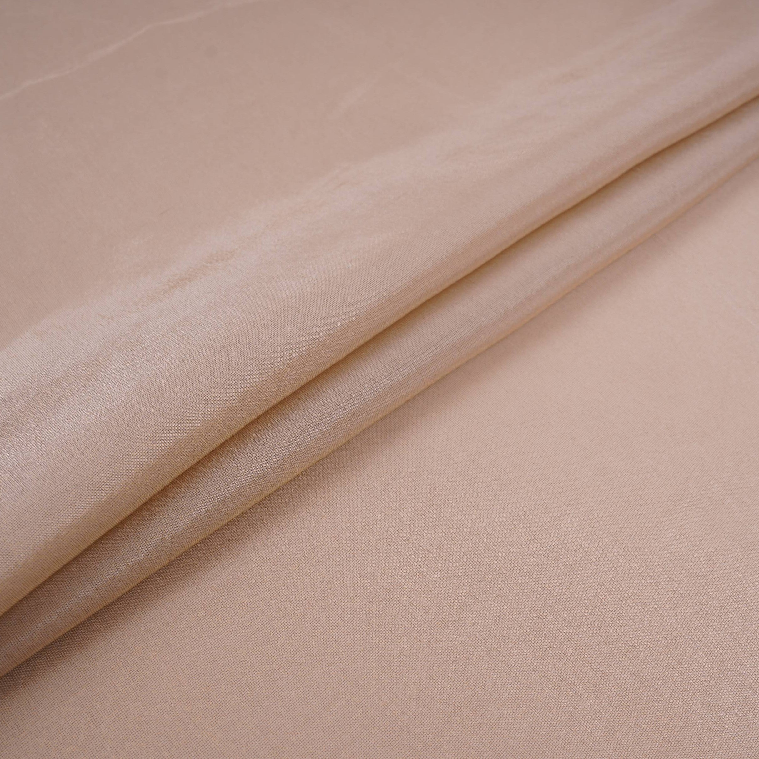 Cream Solid Shimmer Tissue Fabric NFS-01 - TradeUNO