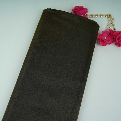 Dark Green Solid Shimmer Tissue Fabric NFS-10