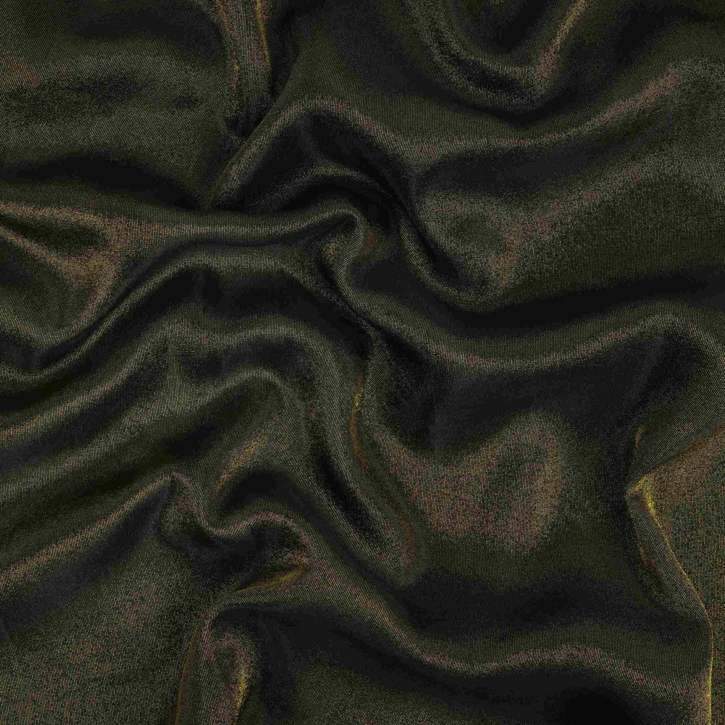 Dark Green Solid Shimmer Tissue Fabric NFS-10