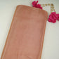 Peach Solid Shimmer Tissue Fabric NFS-09
