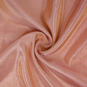 Peach Solid Shimmer Tissue Fabric NFS-09 - TradeUNO