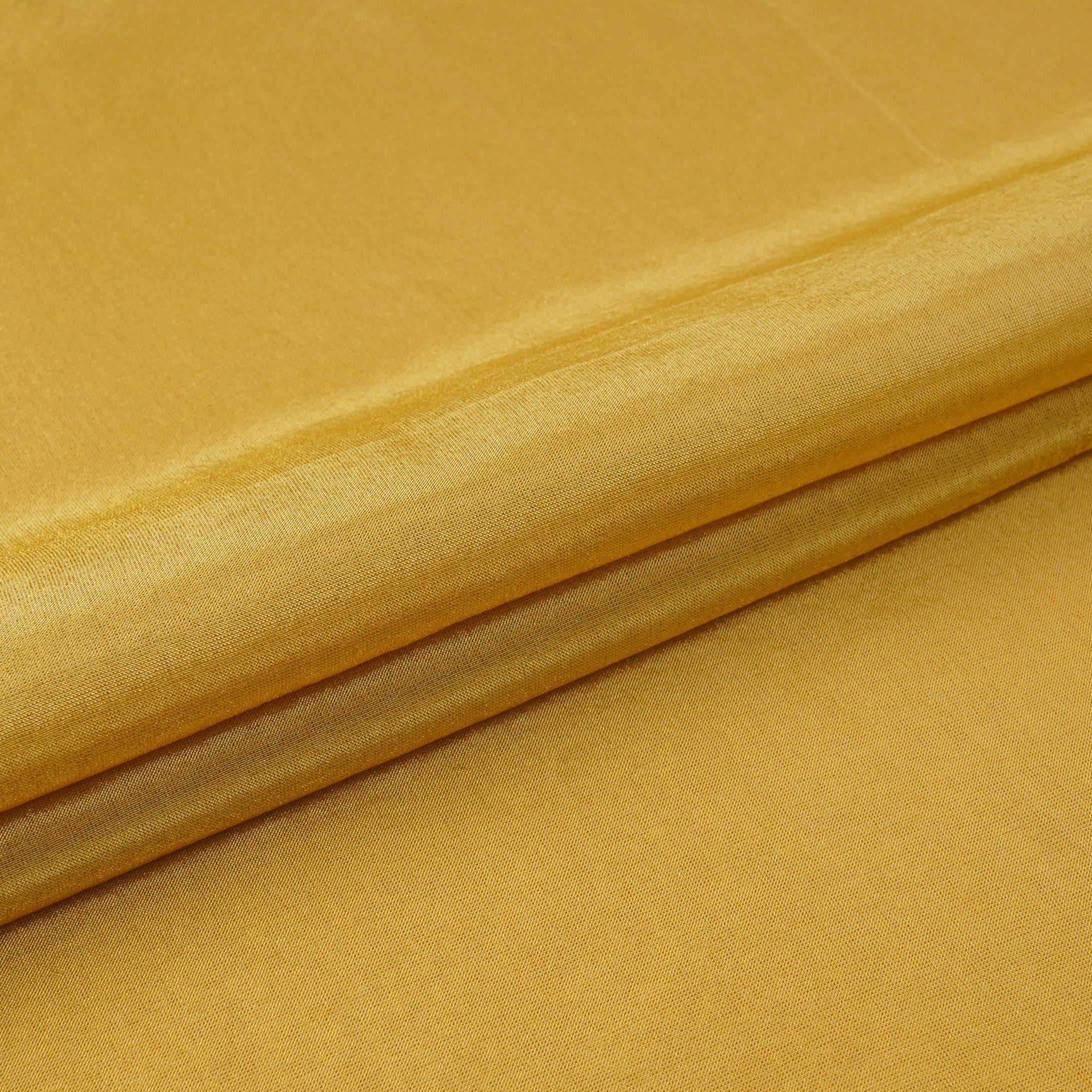 Yellow Solid Shimmer Tissue Fabric NFS-02 - TradeUNO
