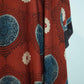 Red Ajrakh print Modal Silk Kaftan EEG-31602