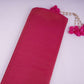 Rani Pink Solid Shimmer Tissue Fabric NFS-12