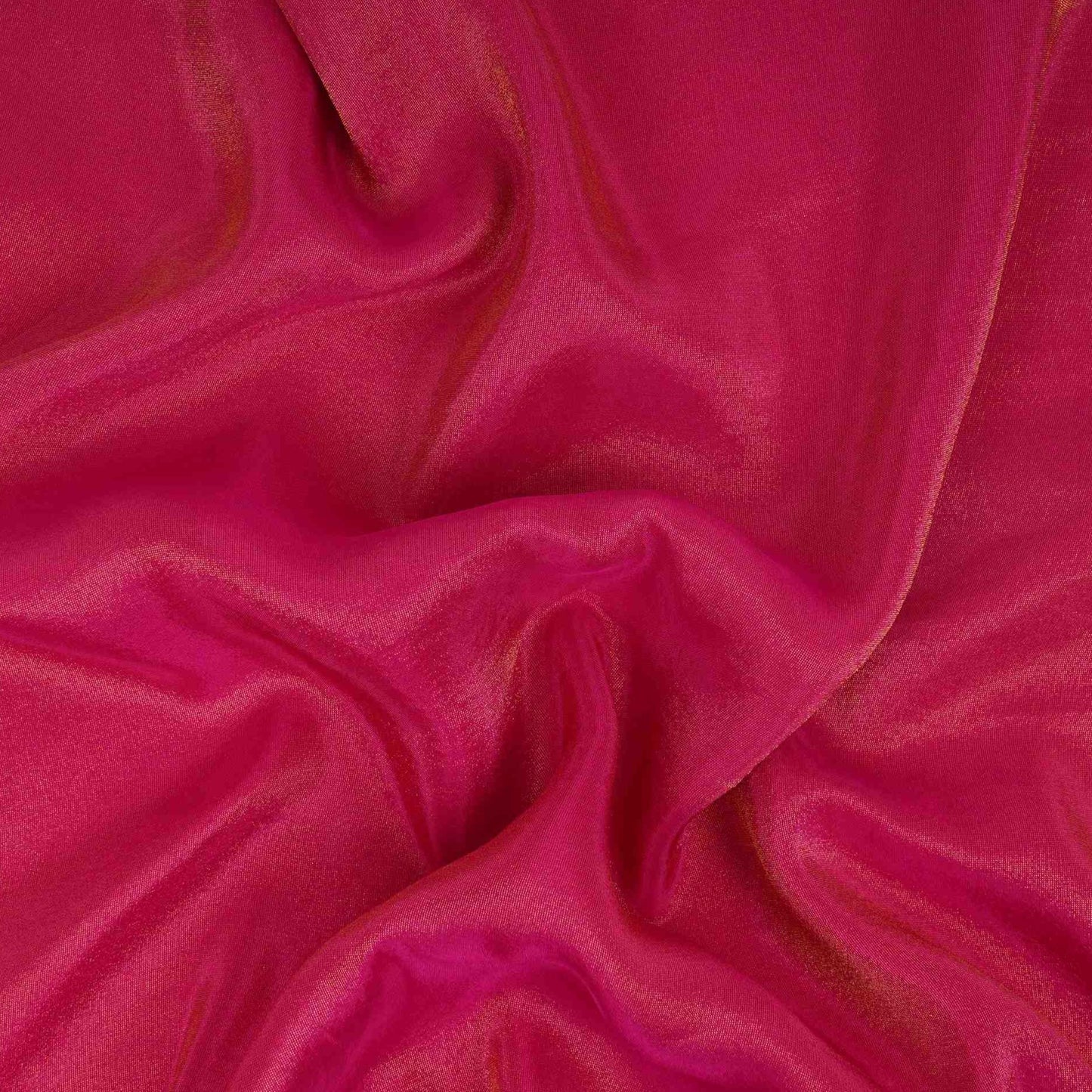 Rani Pink Solid Shimmer Tissue Fabric NFS-12