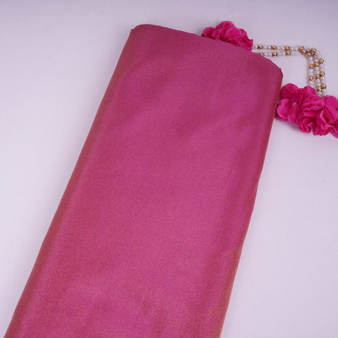 Pink Solid Shimmer Tissue Fabric NFS-11