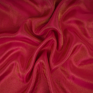 Red Solid Shimmer Tissue Fabric NFS-14 - TradeUNO