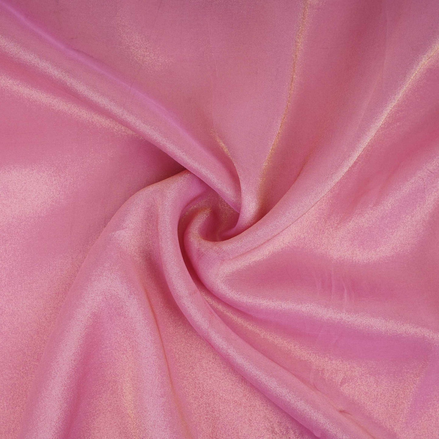 Baby Pink Solid Shimmer Tissue Fabric NFS-03