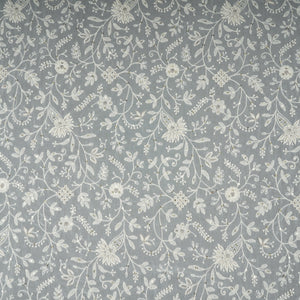 Off White Dyeable Chikankari Embroidery Georgette Fabric AT-30352 - TradeUNO