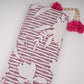 Purple Floral Print Cotton Fabric DE-32299