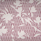 Purple Floral Print Cotton Fabric DE-32299