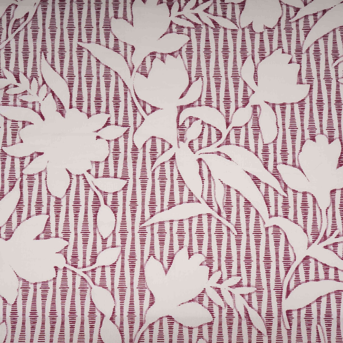 Purple Floral Print Cotton Fabric DE-32299