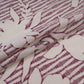 Purple Floral Print Cotton Fabric DE-32299
