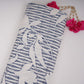 Blue Floral Print Cotton Fabric DE-32298
