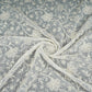 Off White Dyeable Chikankari Embroidery Georgette Fabric AT-30353