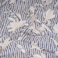 Blue Floral Print Cotton Fabric DE-32298