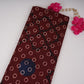 Maroon With Multicolor Polka Dot Cotton Fabric DE-32295