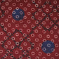 Maroon With Multicolor Polka Dot Cotton Fabric DE-32295