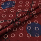 Maroon With Multicolor Polka Dot Cotton Fabric DE-32295