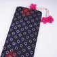 Black With Multicolor Polka Dot Cotton Fabric DE-32297
