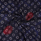 Black With Multicolor Polka Dot Cotton Fabric DE-32297