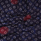 Black With Multicolor Polka Dot Cotton Fabric DE-32297