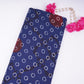 Blue With Multicolor Polka Dot Cotton Fabric DE-32296