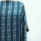 Teal Blue Ajrakh print Modal Silk Kaftan EEG-31608