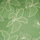 Green Floral Stripes Print Cotton Fabric DE-32294