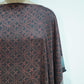 Black Ajrakh print Modal Silk Kaftan EEG-31610