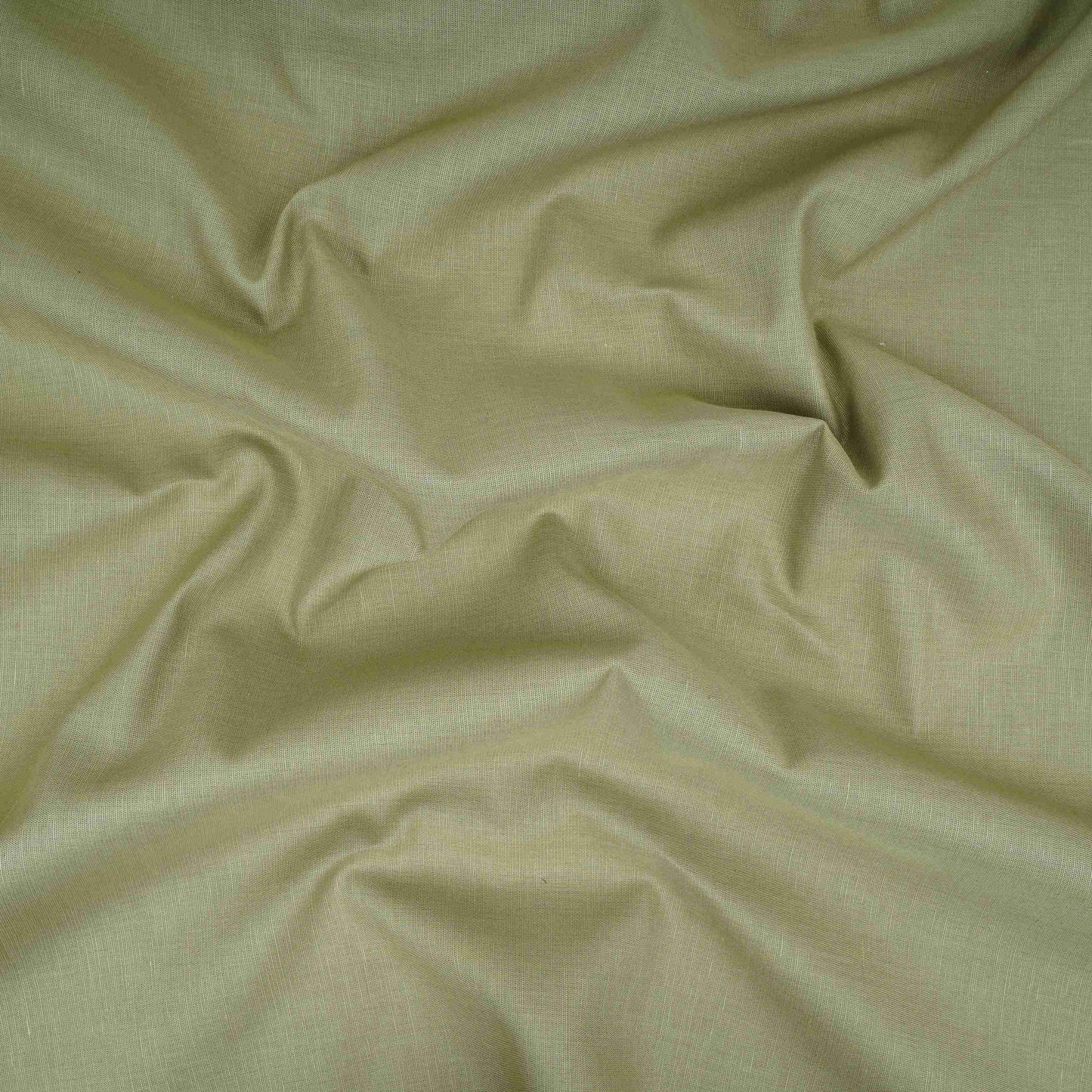Olive Green Solid Cotton Linen Fabric MKT-32270