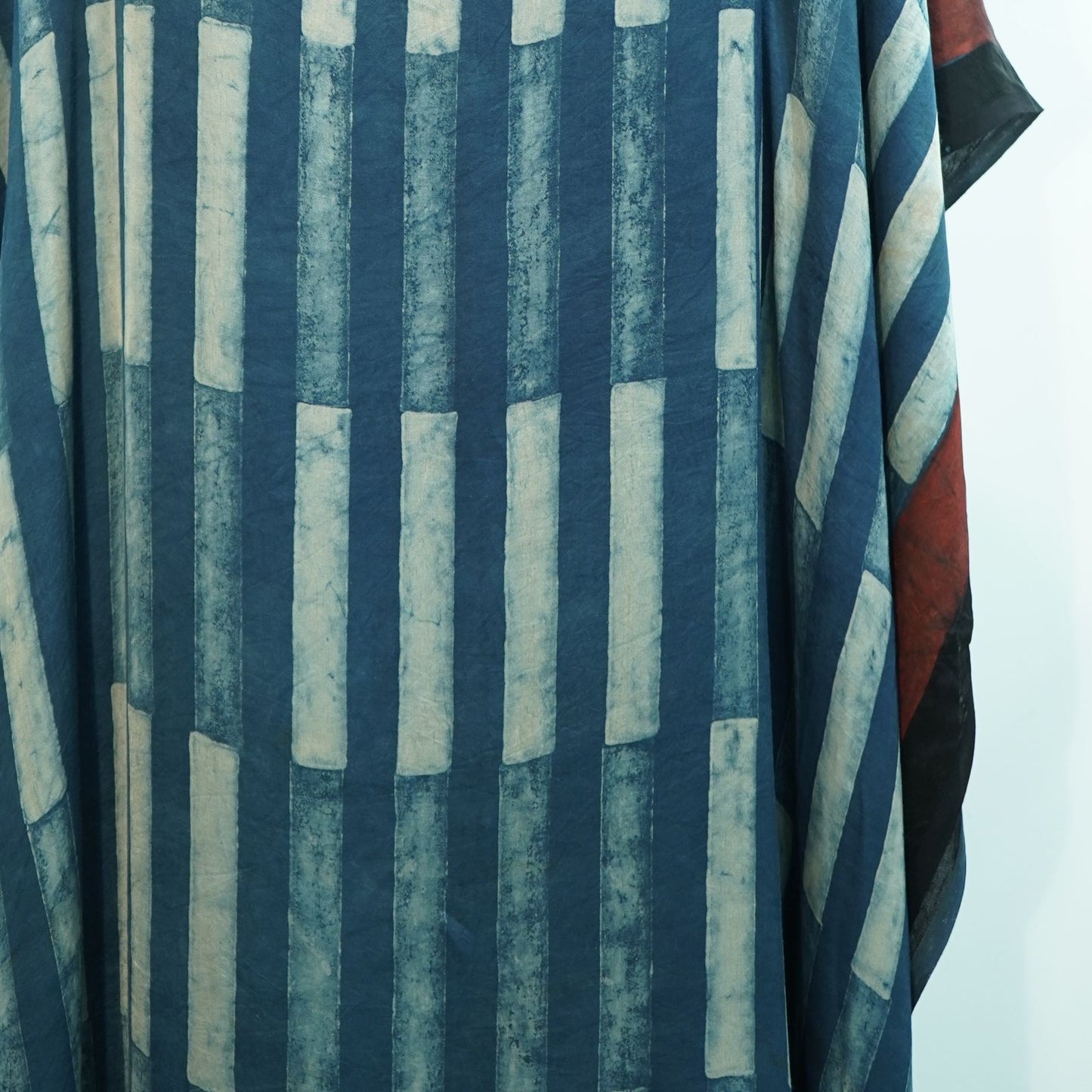 Blue Ajrakh print Modal Silk Kaftan EEG-31634
