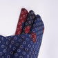 Blue With Multicolor Polka Dot Cotton Fabric DE-32296