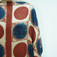 Red with Cream Polka Dot print Modal Silk Kaftan EEG-31633