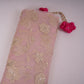 Pink floral Sequins embroidery Pure 27gm Organza Fabric GPF-32285