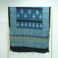 Teal Blue Ajrakh print Modal Silk Kaftan EEG-31624