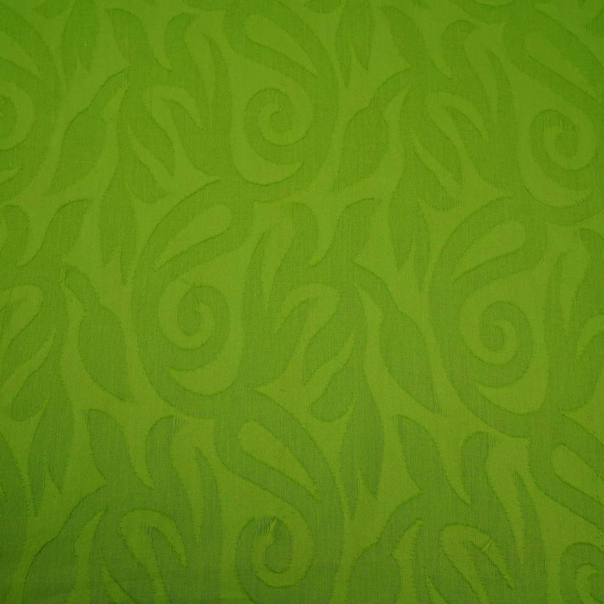 Lime Green Solid Cotton Jacquard TU-1919 – image 2 of 4