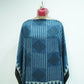Teal Blue with Black Ajrakh print Modal Silk Kaftan EEG-31614