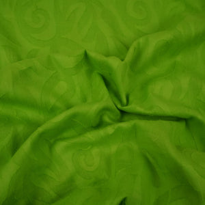 Lime Green Solid Cotton Jacquard TU-1919 – image 3 of 4