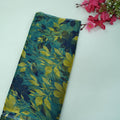 Blue Floral Print Chiffon Fabric MT-35193