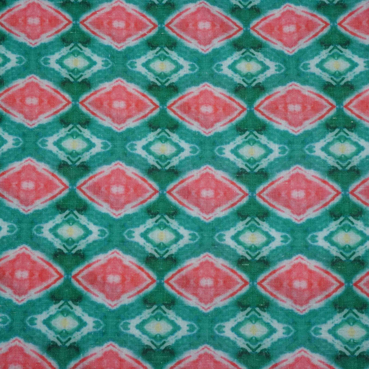 Multicolor Geometrical Print Rayon Fabric TU-5110 – image 2 of 3