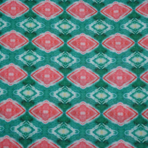 Multicolor Geometrical Print Rayon Fabric TU-5110 – image 2 of 3