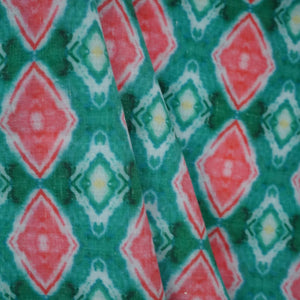 Multicolor Geometrical Print Rayon Fabric TU-5110 – image 3 of 3