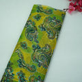 Green Floral Print Chiffon Fabric MT-35196