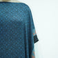Teal Blue Ajrakh print Modal Silk Kaftan EEG-31626