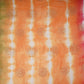Olive Green with Peach Sequins embroidery Shibori Malai Chanderi Fabric VF-32275