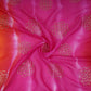 Magenta Pink Sequins embroidery Shibori Chinon Fabric VF-32276