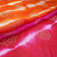 Magenta Pink Sequins embroidery Shibori Chinon Fabric VF-32276