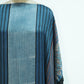 Teal Blue Ajrakh print Modal Silk Kaftan EEG-31642